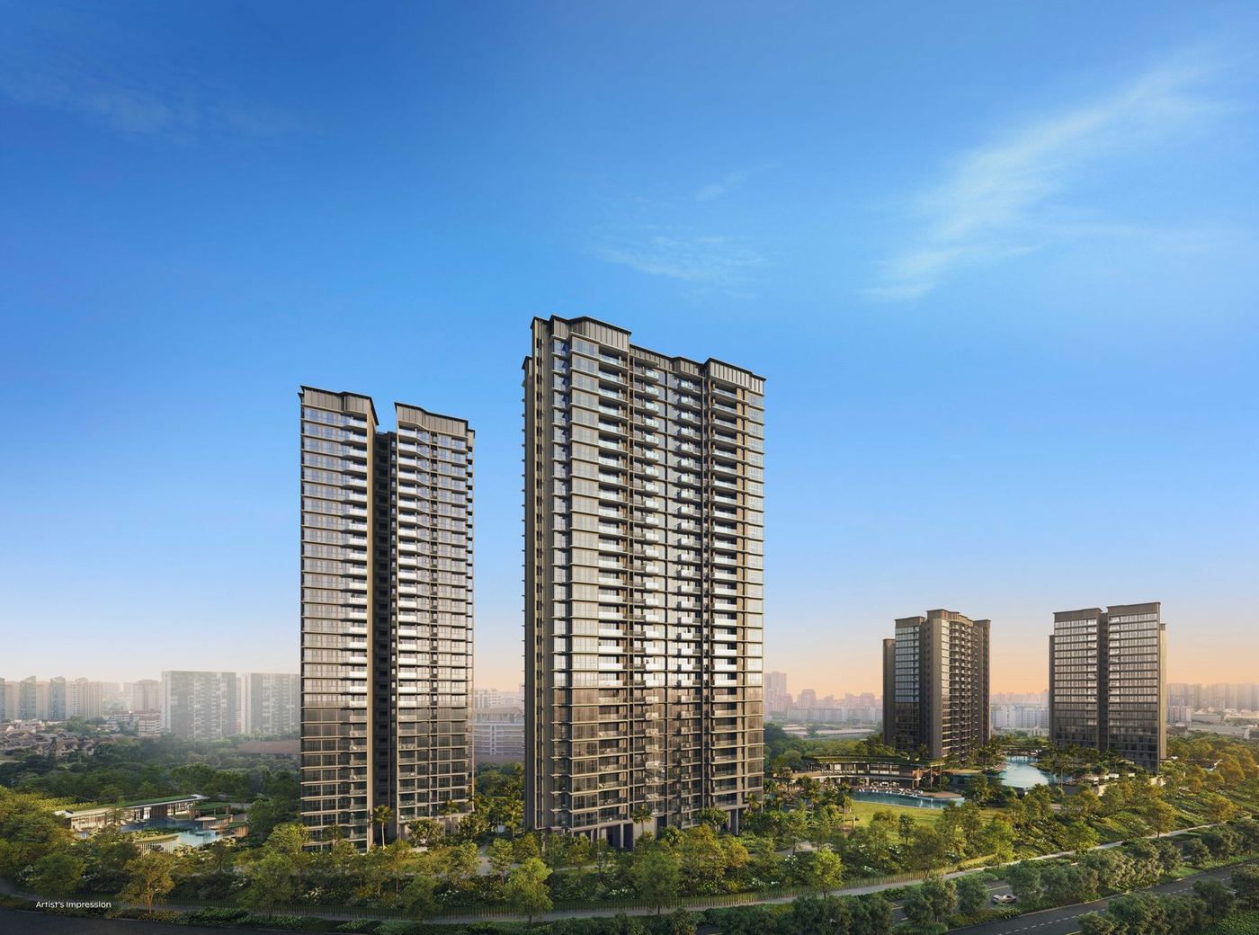 Thomson Reserve towers, artist's impression