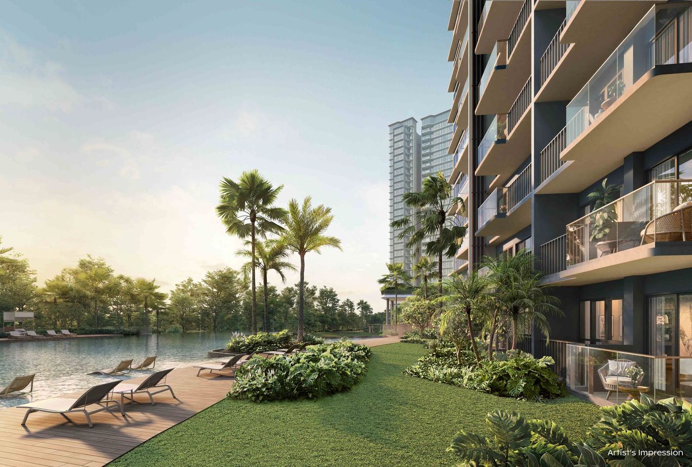 View out from a Thomson Reserve private enclosed space, artist's impression